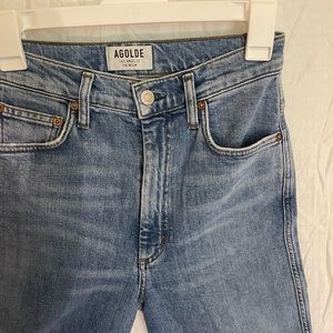 Agolde Vintage High Rise Bootcut Jeans in Medium Wash